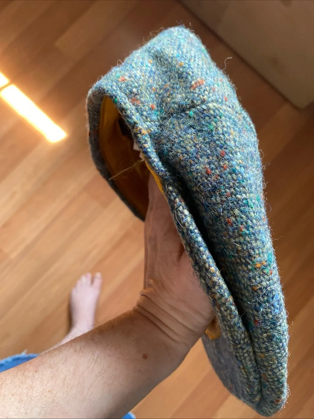 Hats of Ireland Men's Tweed Newsboy Cap in Multicolor Speckle size 7 1/4